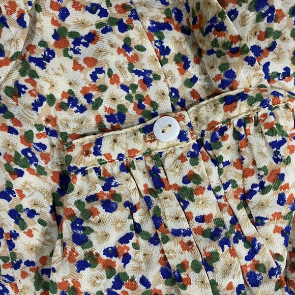 SUNDANCE: Embroidered Neckline Floral Blouse - Picture 6 of 7